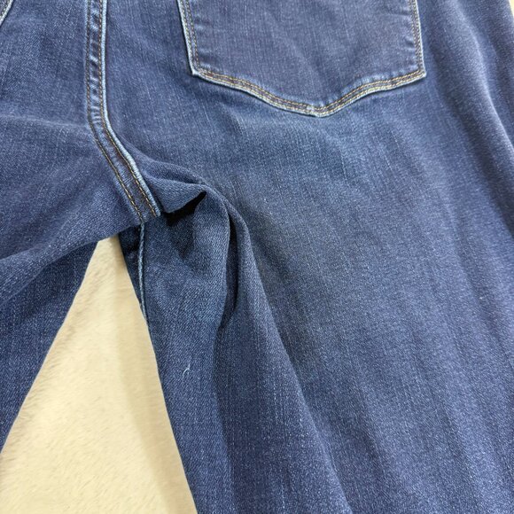 J.Crew 33X32 Full Length Flare Jean Dark Wash Stretch Denim High Rise Classic - Picture 4 of 11